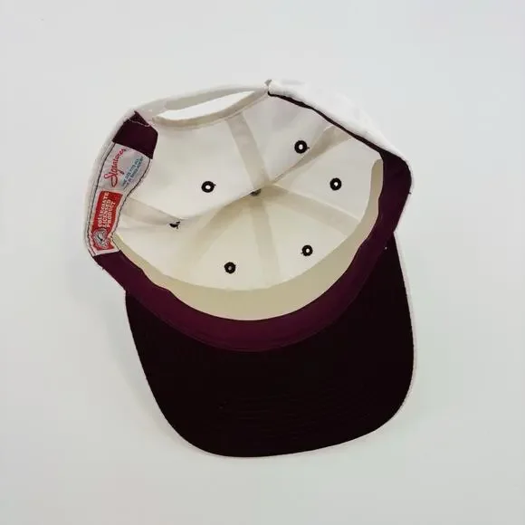 Vintage Minnesota Gophers Hat Cap SnapBack Mn White NCAA College Hockey - Picture 6 of 7